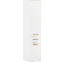 Armoire haute Möbelpartner Duo couleur de façade blanc 32,7 x 160,1 x 35,3 cm