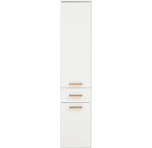Armoire haute Möbelpartner Duo couleur de façade blanc 32,7 x 160,1 x 35,3 cm