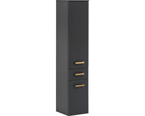 Armoire haute Möbelpartner Duo couleur de façade anthracite 32,7 x 160,1 x 35,3 cm