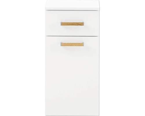 Meuble sous-vasque blanc avec deux tiroirs
