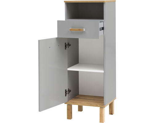 Armoire de salle de bains avec tiroir, porte et étagère