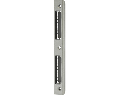 Winkelschließblech Abus für Wohnungstüren WSB170 links/rechts silber 170/20 mm Doppelschalter Einsatz mit Rahmen zur Elektroinstallation