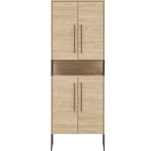 Hochschrank Möbelpartner Limone BxHxT 65,2 x 183,4 cm x 33,1 cm Frontfarbe eiche hell
