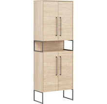 Hochschrank Möbelpartner Limone BxHxT 65,2 x 183,4 cm x 33,1 cm Frontfarbe eiche hell