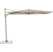 Parasol à bras libre avec toit d''ombrage rectangulaire et pied