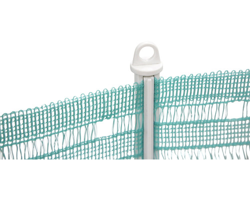 Clôture de chantier en plastique avec poteaux