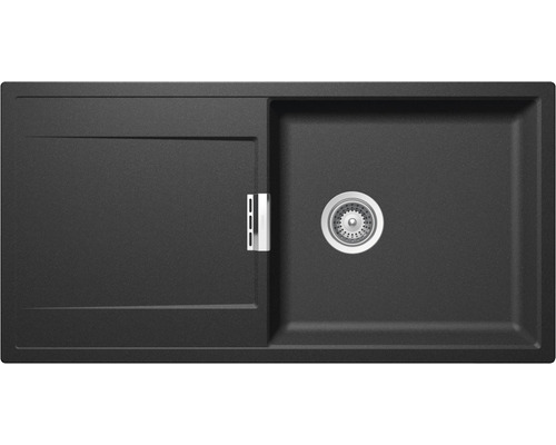 Évier à fleur de plan Schock Mono D-100L FB 1000 x 510 mm stone MOND100LFBSTO Évier avec égouttoir et bonde à panier