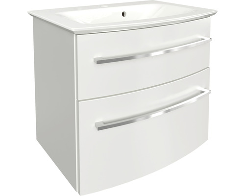 Ensemble de meubles de salle de bains FACKELMANN B.Style 63,2 cm blanc/blanc