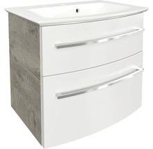 Badmöbel-Set FACKELMANN B.Style 63,2 cm Natur Oak/weiß