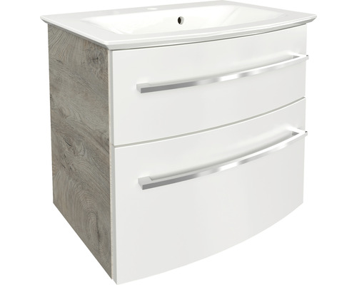 Ensemble de meubles de salle de bains FACKELMANN B.Style 63,2 cm nature Oak/blanc