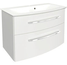 Badmöbel-Set FACKELMANN B.Style 83,2 cm Weiß/Weiß