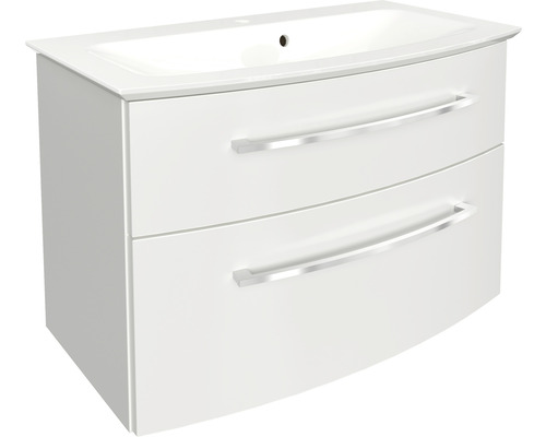 Ensemble de meubles de salle de bains FACKELMANN B.Style 83,2 cm blanc/blanc