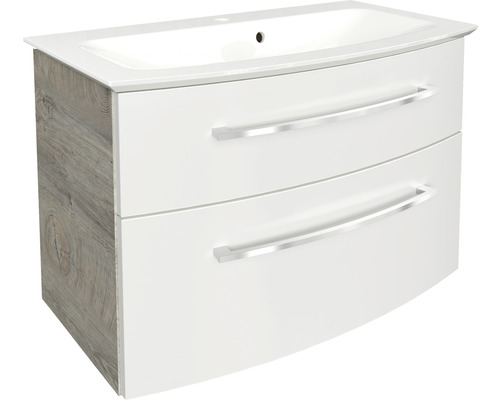 Ensemble de meubles de salle de bains FACKELMANN B.Style 83,2 cm nature Oak/blanc