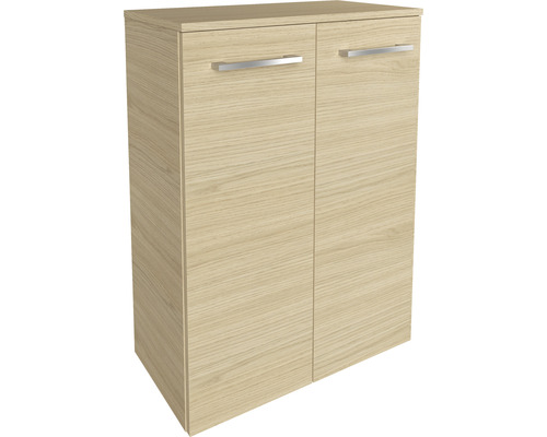 Doppel-Midischrank FACKELMANN B.Style 60,2x82,5x32 cm Sand Eiche/Sand Eiche