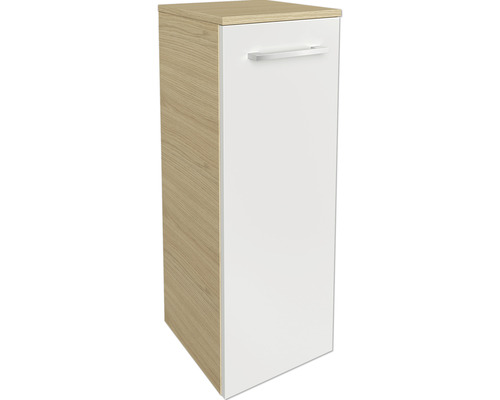 Armoire midi FACKELMANN B.Style à gauche 30,2x82,5x32 cm sable chêne/blanc