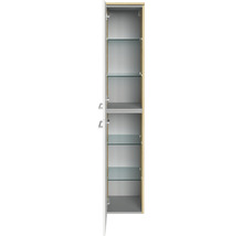 Hochschrank FACKELMANN B.Style links 30x162x31,6 cm Sand Eiche/weiß