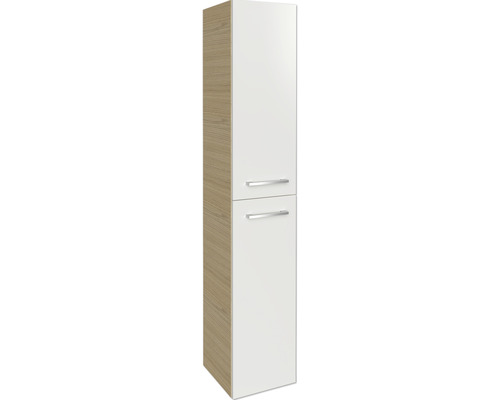 Armoire haute FACKELMANN B.Style à droite 30x162x31,6 cm sable chêne/blanc