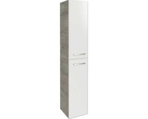 Armoire haute FACKELMANN B.Style à droite 30x162x31,6 cm nature Oak/blanc