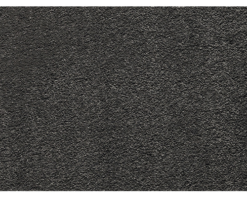 Teppichboden Shaggy Tulip anthrazit FB97 400 cm breit (Meterware) Nahaufnahme eines schwarzen Teppichs