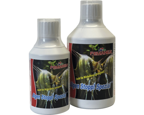 Deux bouteilles de Femanga Algen Stopp Spezial pour eau douce
