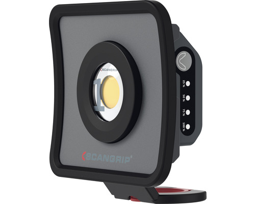 Lampe de travail Scangrip avec indicateur de niveau de batterie