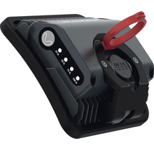 Vue détaillée d''une lampe avec indicateur de niveau de charge et port 5V 1A