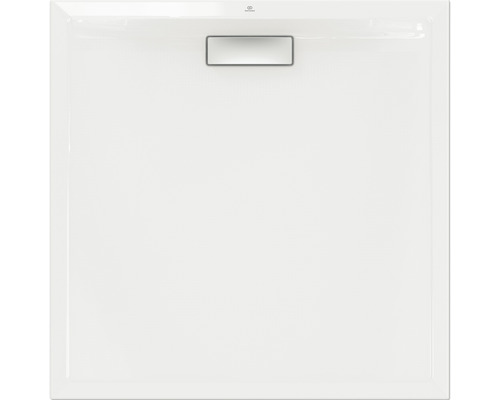 Quadratische Duschwanne aus Sanitäracryl mit Ablaufgarnitur