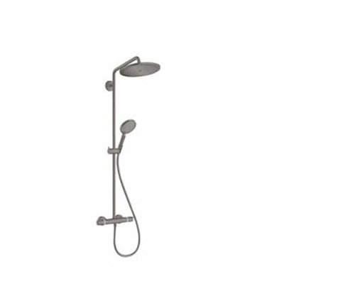 Colonne de douche avec thermostat hansgrohe Croma Select S Showerpipe 280 1jet brushed black chrome brossé 26890340