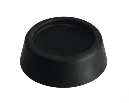 Amortisseur en caoutchouc Support pour machine à laver en plastique noir Ø 45 mm 4 pièces