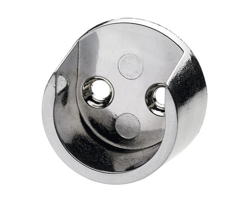 Support pour barre de penderie ronde Ø 25 mm chromé 25 pièces Support de tringle à vêtements en métal