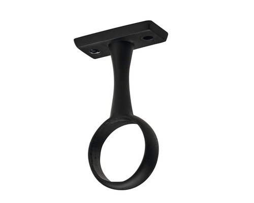 Support plafond pour tube de penderie ronde Ø 25 mm noir 10 pièces Support de plafond pour tringle à rideaux