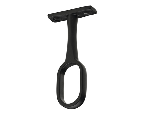 Support plafond pour tube de penderie ovale Ø 15/30 mm noir 10 pièces Support de tringle à vêtements pour la fixation des tringles à vêtements