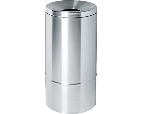 Corbeille à papier auto-extinguible acier inoxydable 50 l Poubelle en acier inoxydable avec ouverture dans le couvercle