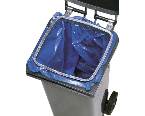 Sacs poubelle avec soufflets latéraux pour poubelles grande capacité 120 l bleu 100 pièces
