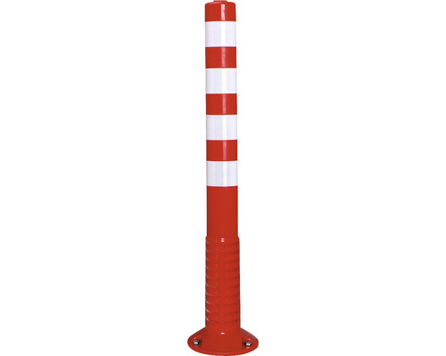 Cylindre de signalisation Comeback plastique auto-relevable blanc/rouge 1000 mm