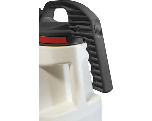 Detailansicht eines Drucksprühers mit Griff