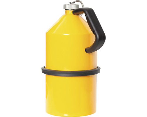 Gelber Sicherheitskanister mit Tragegriff
