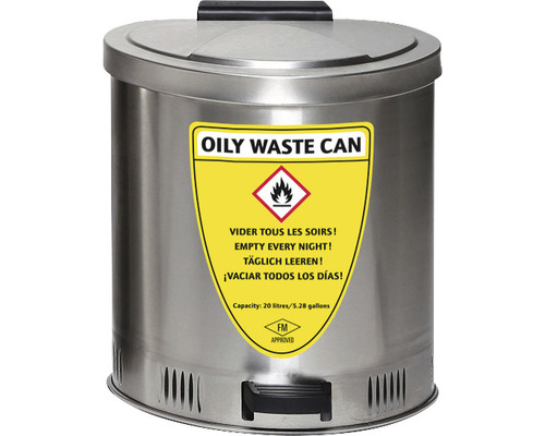 Poubelle à déchets huileux d''une capacité de 20 litres