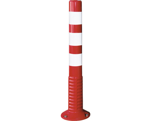 Cylindre de signalisation Comeback plastique auto-relevable blanc/rouge 760 mm