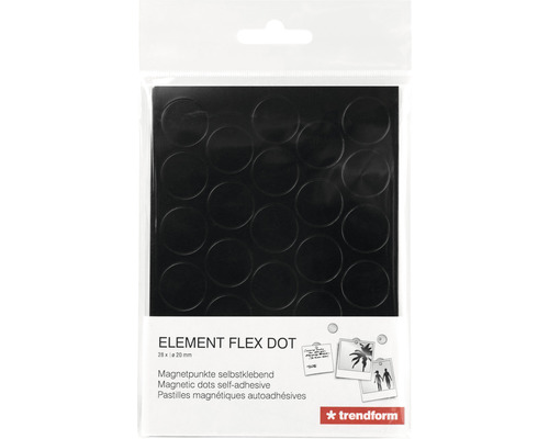 Selbstklebende Magnetpunkte im 28er Pack