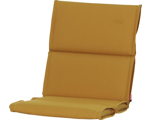 Galette d'assise pour fauteuil Stella 96 x 46 cm jaune