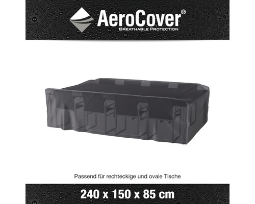 AeroCover Schutzhülle für rechteckige und ovale Tische, 240x150x85 cm