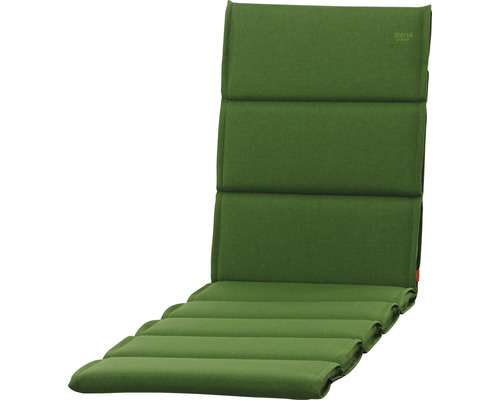 Galette d'assise pour chaise longue Stella 200 x 58 cm vert Coussin pour bain de soleil