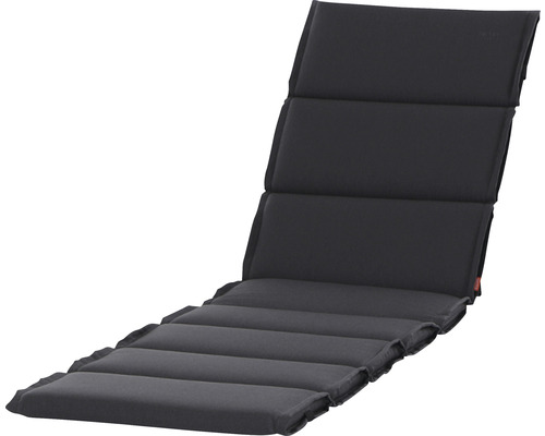 Galette d'assise pour chaise longue Stella 200 x 58 cm gris
