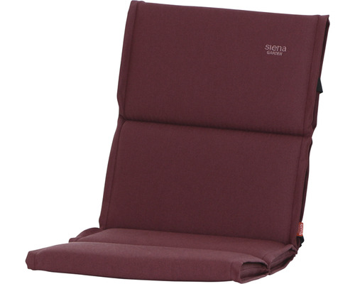 Galette d'assise pour fauteuil Stella 100 x 48 cm vieux rose Coussin pour chaises de jardin à dossier haut