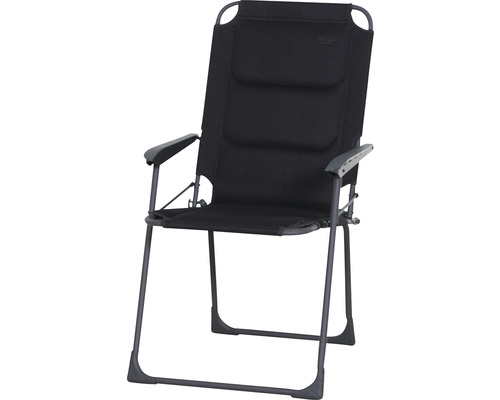 Alu-Campingstuhl Siena Garden Premium anthrazit Alu / 2D Mesh Faltbarer Campingstuhl mit Armlehnen