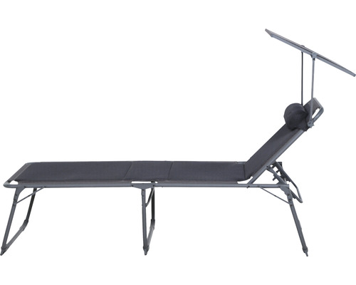 Chaise longue de camping Siena Garden Premium 200x69x43 cm ant