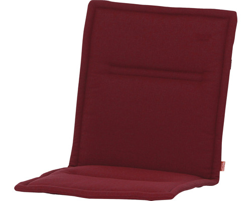 Galette d'assise pour fauteuil Musica 100 x 48 cm rouge