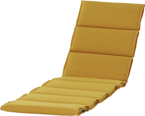 Galette d'assise pour chaise longue Stella 200 x 58 cm jaune