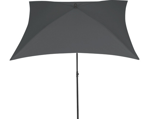 Parasol à mât centré City Siena Garden anthracite/gris 18 Parasol rectangulaire avec mât